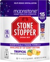 Moonstone Stone Stopper Drink Mix, Tropical, Nyre Stone Forebyggelse, Calcium Oxalate Protector, Udviklet af Urologer til at forbedre hydrering og støtte Nyre Sundhed, 15 dages forsyning