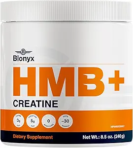 HMB + Creatin Supplement - 3g Daglig HMB for forbedret styrke, Power & Recovery, Ideel til høj-intensitet atleter, 30-dages forsyning