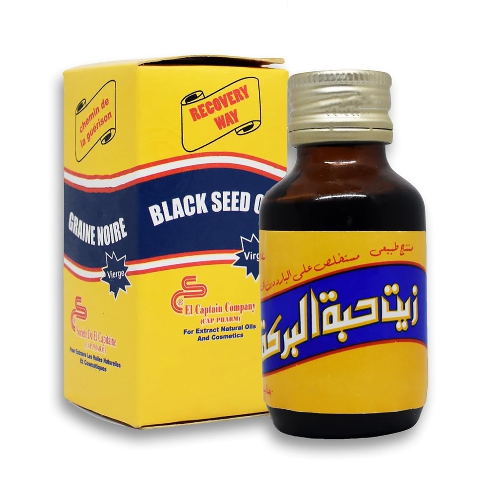 El Captain Virgin Black Seed Oil Nigella Sativa 250ml (Største størrelse)