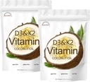 D3 + K2 Coconut Oil Soft Gels, Vitamin D3 10000 iu Plus K2 (MK- 7) 200 mcg, Vitamin D3 K2 Supplement Softels, Replenish Vitamin D3 K2 Coconut Oil Softgels 300 Gels