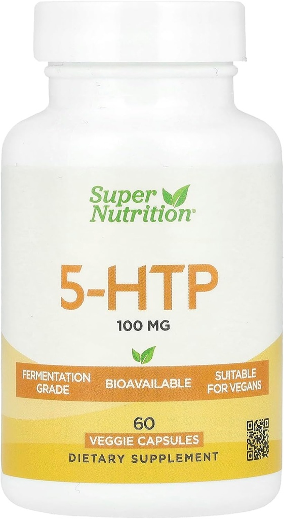 SuperNutrition 5- HTP, 100 mg, 60 Veggie Kapsler