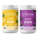 Ultima Replenisher Electrolyte Powder Drink Bundle - Sugar Free - Lemonade og Grape, 90 Servering - Hydrering Powder - 6 Key Electrolytes and Trace Minerals - Keto Friendly, Ikke-GMO