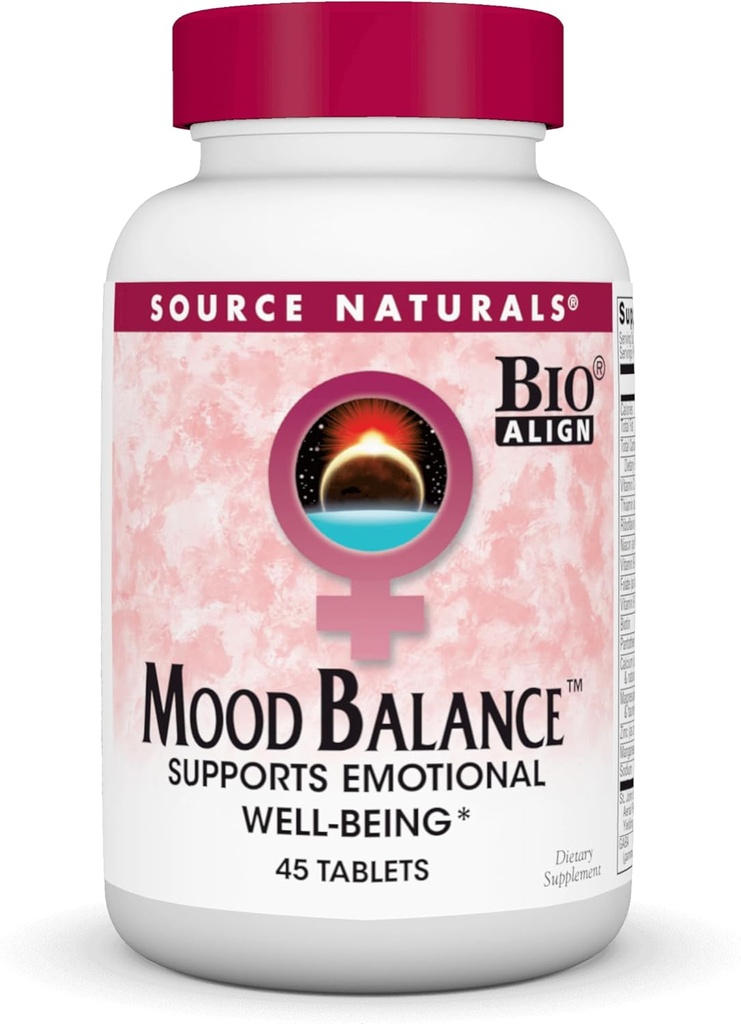 Source Naturals Mood Balance, Understøtter følelsesmæssige velvære * - 45 tabletter
