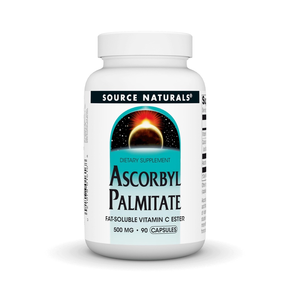 Source Naturals Ascorbylpalmitat 500mg, 90 kapsler