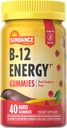 Sundance Vitamin B-12 Energy Gummies Note 124; 40 Greve Note 124; Peach Raspberry Flavor Note 124; Vegan, Non- GMO, og Gluten Free Supplement