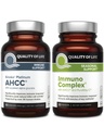 Livskvalitet AHCC Kinoko Platinum Mushroom Extract og Immuno Complex med C-vitamin - Ultimate immunsupportbundle