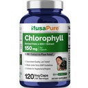 NusaPure Chlorophyll 200: 1 Extract, 150 mg Ækvivalent med 30. 000 mg per kapsel 120 Vegetarisk Caps (ikke- GMO, Vegan)