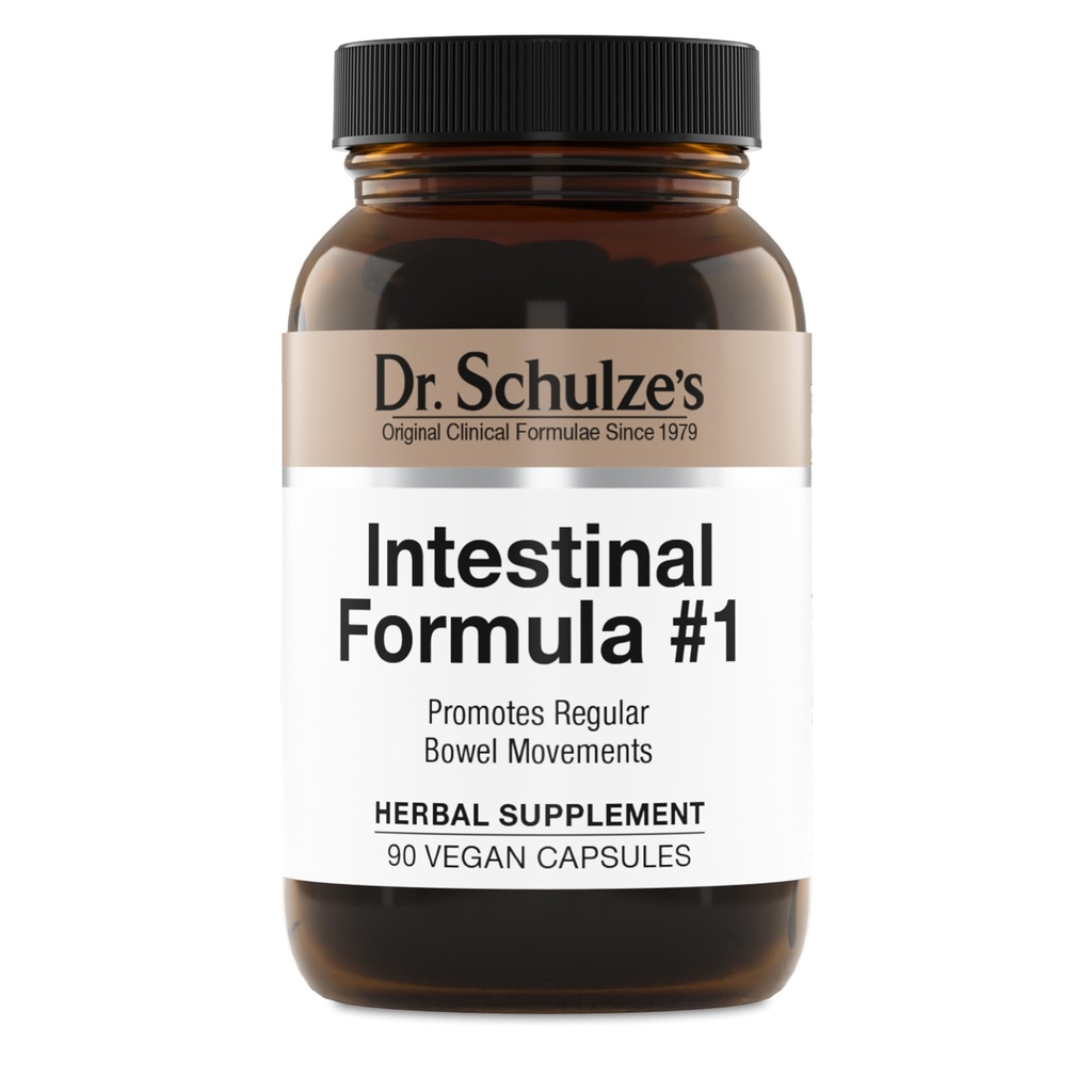 Dr. Schulzes intestinal formel # 1 Colon Tyggegummi Laxative Kapsler, 90 Greve (90 Kapsler) - Packaging May Vary