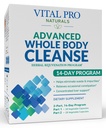 Vital Pro Naturals - Avanceret hele kroppen rense med mælk tidsel, Magnesium, Cape Aloe, og urter til lejlighedsvis obstipation og sund eliminering, 2-del 14 dag kit, 56 kapsler