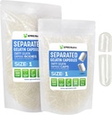 XPRS Nutra Størrelse 1 Gelatine adskilte kapsler - 1000 Tomme piller kapsler adskilt i poser - Clear Tomme piller til dig Do- It- Yourself Supplement Fyldning