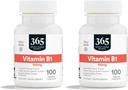 365 af Whole Foods Market, Vitamin B1 100Mg, 100 tabletter (pakke med 2)