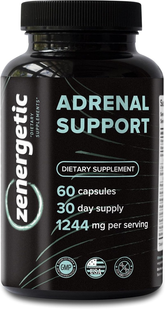 Adrenal Support Supplements Downloader Cortisol Manager, Calm Support, Mood & Energy Support, med Ashwagandha, L-Tyrosine, Rhodiola Rosea & Holy Basil