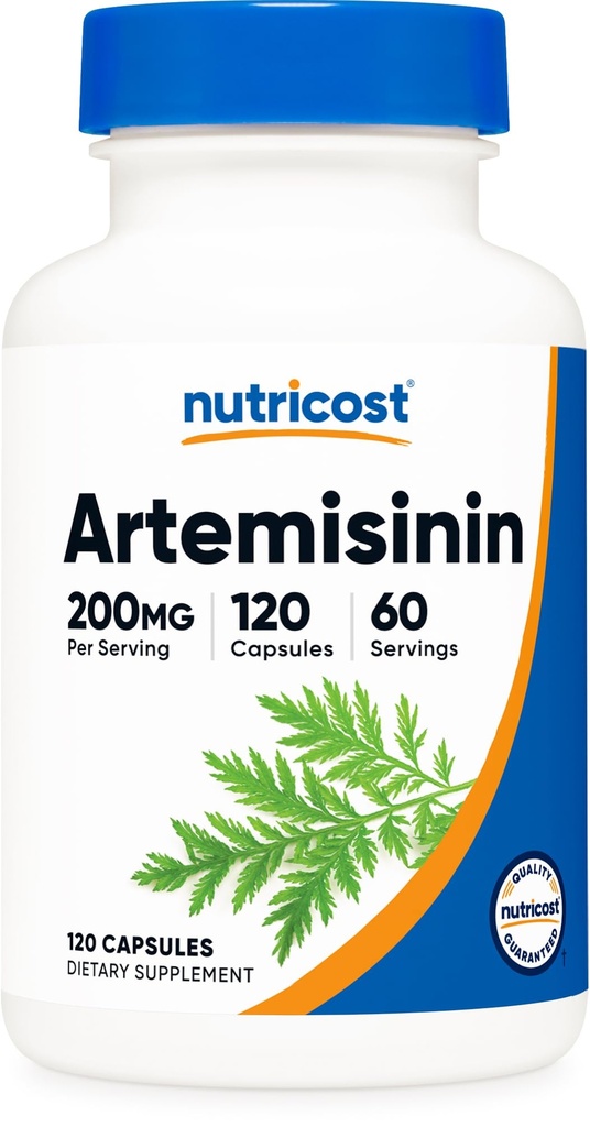 Nutricost Artemisinin 200mg, 120 vegetariske kapsler - Non-GMO, Gluten Free, 60 Servere