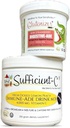 Sufficient- C 250 gram Lemon Peach Immunie- ade Drink Mix & Glutenizer Force Plus Kiwi Jordbær Digitale Drink Mix - Bundle Savings