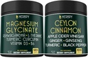Bundle 6in1 Magnesium Glycinat Kosttilskud & 6in1 Premium Ceylon Kanel Kosttilskud - Afslapning, afslappende dag & nat, immunforsvar, hjerte, fordøjelse & Kropsbalance Support