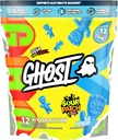 GHOST Hydration Pakninger, Sour Patch Kids Blå Hindbær, 12 sticks, Electrolyte Powder - Drik mix supplement med Magnesium, Kalium, Calcium, C-vitamin - Vegan, fri for soja, Sukker & Gluten