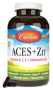 Carlson - ACES + Zn, Vitaminer A, C, E + Selenium & Zink, Multivitamin med zink, Cellular Health & Immunsupport, Selenium Multivitamin, Antioxidant, 360 Softgels