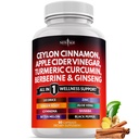 Ceylon Cinnamon, Gurkemeje, Æblecider, Ginseng, Aloe Vera, Berberine Plus Banaba, Ginger Root - 60 Greve