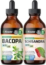 BIO KRAUTER Bacopa Tinktur 4 Fl. Oz. & Schisandra Tinktur 4 Fl. Oz.