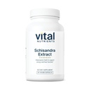 Vital Nutrients - Schisandra Extract - Lever, immunforsvar, energi og Endurance Support - 90 Vegetariske Kapsler per flaske - 1000 mg