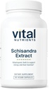 Vital Nutrients - Schisandra Extract - Lever, immunforsvar, energi og Endurance Support - 90 Vegetariske Kapsler per flaske - 1000 mg