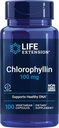 Life Extension Chlorophyllin, antioxidant & DNA Health Support, Glutenfri, Non- GMO, Vegetarisk, 100 Vegetariske Kapsler