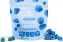 Dag 1 ElectroGummies - Electrolyte Hydration Gummies - Ideel til Boost Hydration & Energy - tillæg til indlæg og før træning - for mænd, kvinder, børn - Blå Raspberry Flavored - 60 Gummies