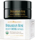 Alteya Organics Rose Beauty Detox Kapsler - USDA Certified Organic med bulgarsk Rose Oil og Oenothera Detox Complex - 30 Servere