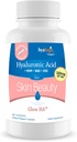 Hyalogisk 120 Mg Hyaluronsyre Delayed- Release Kapsler - Hud Supplement w / Glucosamin MSM - Kropssund Food Supplement w / Grape Seed Extract - Vegan & Non- GMO Kosttilskud (30 Tæl)