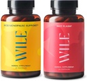 Wile Perimenopause Support + Hot Flash Kosttilskud, 2 - Pack Menopause Support til kvinder, (2) Flasker med 60 kapsler Hver, 120 i alt