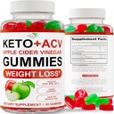 Keto ACV Gumies Advanced vægttab - ACV Keto Gumies for vægttab - Keto Gummy supplement til kvinder og mænd - Rengøring - Detox - Apple Cider Vincities - Kelly Clarkson - Made in USA