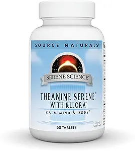 Source Naturals Serene Science Theanine Serene med relora - rolig sind & krop - 60 tabletter
