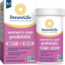 Renew Life Women 's Probiotic Capsules, Understøtter pH-balance for kvinder, Vaginal, urinveje, fordøjelses- og immunsundhed, L. Rhamnosus GG, Dairy, Soy og Gluten- Free, 25 milliarder CFU - 60 Ct