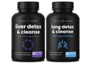 NutraChamps Lever renser kapsler og lunger renser kapsler 2 pakning bundle