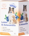 Lutein for hunde og kat Eye Supplement Astaxanthin Alle naturlige infecent Human Grade Support Tear Stain Immunitet, Lutein Sourced fra USA, Forbedre Vision Sundhed Antioxidant- 2.8 Oz