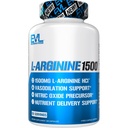 Evolution Nutrition Nitrogenoxid Booster L- Arginin Supplement - Høj potens Nitrogenoxid Supplement med 150 mg L Arginin HCL for forbedrede pumper Energi Muskelvækst og vaskularitet NO Booster