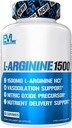 Evolution Nutrition Nitrogenoxid Booster L- Arginin Supplement - Høj potens Nitrogenoxid Supplement med 150 mg L Arginin HCL for forbedrede pumper Energi Muskelvækst og vaskularitet NO Booster