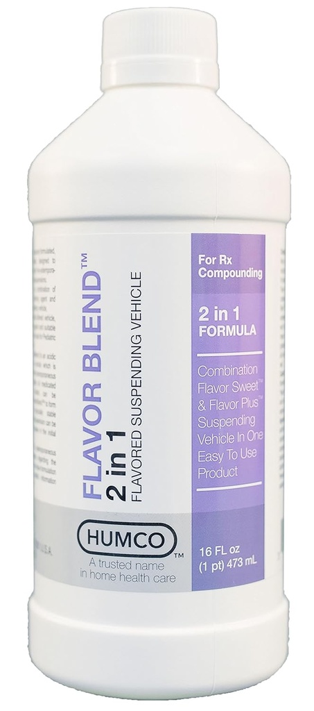 Humco Flavor Blend, 16 oz. Smaget opsættende køretøj til kompounding. Popular Pharmaceutical Compounding Base. Jeg blander agent.