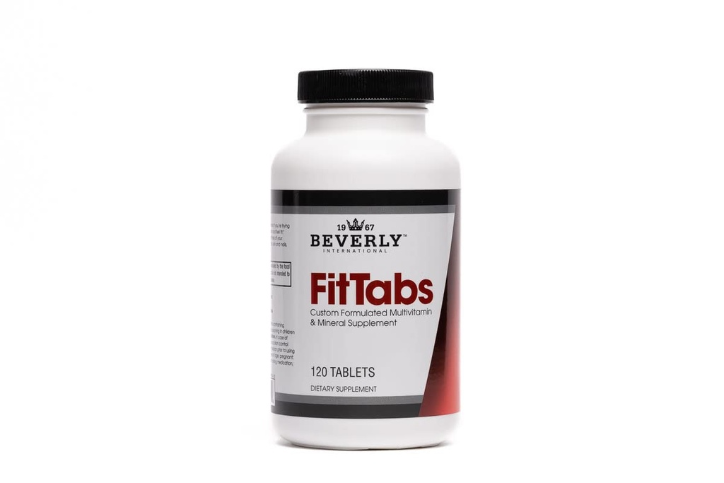 Beverly International Fit Tabs Daily Multi- Vitamin / Mineral med Iron Peptonat, 120 tabletter. (30 Servere) Bemærk forskellen. Gå ikke glip af de sunde fordele. Dit sind og krop er prioriteret.