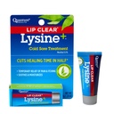 Quantural Health Lip Clear Lysin + Cold Sore Treatment Soothe & Moisturize Mouth Sores - L- Lysin Menthol Calendula & Propolis Salve - Transparent Fever Blister Healing Balm - 0,25 Oz