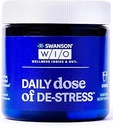 Swanson WIO Daglig dosis af DE- Stress Stress Support, Afslapning, Feel Calder, Hvile bedre, Mindre Stress, Lactuum Milk Protein Peptid, Adaptogen, Wellness, 30 Kapsler (30 - Day Supply)