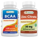 Bedste Naturals BCAA 3200mg & Zink Citrate 30 mg