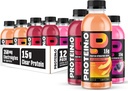 Protein2o Hydration Drink - 2-in-1 Flydende Clear Whey Protein Isolate og Electrolyte Drink - 15g Protein, Vitaminer B5, B6 - efter-Workout Inddrivelse - 16,9 Fl Oz - 12 Count Flavor Fusion Variety Pack