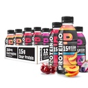 Protein2o Hydration Drink - 2-in-1 Flydende Clear Whey Protein Isolate og Electrolyte Drink - 15g Protein, Vitaminer B5, B6 - efter-Workout Inddrivelse - 16,9 Fl Oz - 12 Count Flavor Fusion Variety Pack