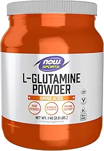 Now Foods Sports Nutrition, L- Glutamin Pure Powder, Nitrogen Transporter *, Aminosyre, 35.3-Ounce