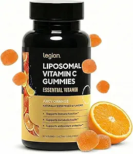 LEGION Liposomal Vitamin C tillæg - høj Absorption Liposomal VIT C tillæg til kvinder & mænd - naturlige vitamin C kosttilskud til immunsystemet støtte (60 vitamin C kapsler)