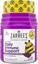Zarbee 's Kids Elderberry Immunitet Support Gummies, Vitaminer A C D3 E & Zink, Elderberry Extract, Gluten & Gelatine Free, Ingen kunstige flavors, Natural Berry Flavor, Age 2 +, 42 Ct
