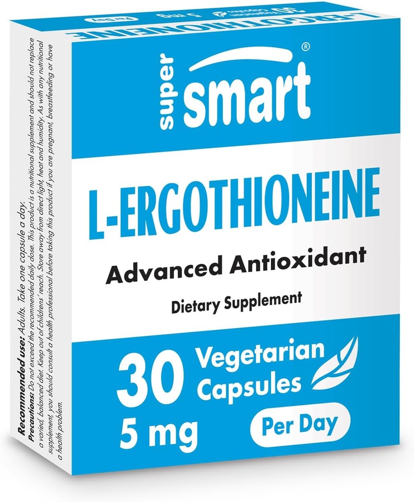 Supersmart L- Ergothionein Supplement 5 mg pr. dag (avanceret antioxidant)