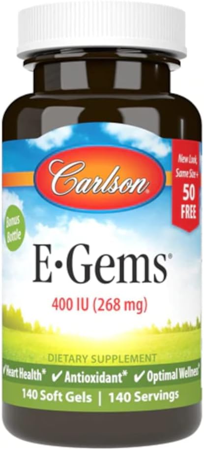 Carlson E- GEMS - 400 IE - 140 Softgels