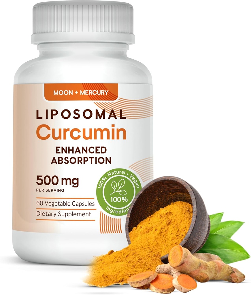 Liposomal gurkemeje 500 mg - 60 gurkemeje tilskud kapsler